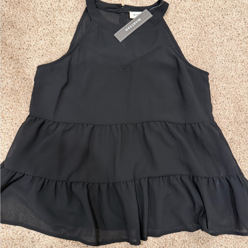 Black Tiered Top